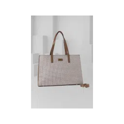 Van Heusen Women Brown Printed Formal Handbag-image-15