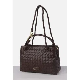 Van Heusen Women Brown Solid Casual Handbag image 2