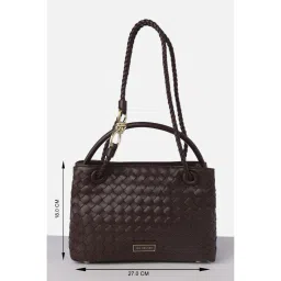 Van Heusen Women Brown Solid Casual Handbag image 4