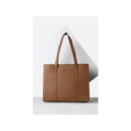 Van Heusen Women Brown Solid Formal Tote Bag-image-19