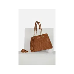 Van Heusen Women Casual Brown Solid Handbag with Detachable Strap-picture-22