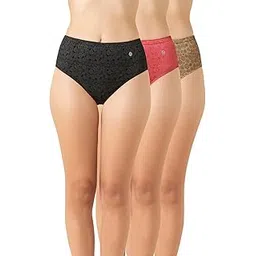 van heusen Women Cotton Printed Pack of 3 Hipster Panty - Anti Bacterial, Full Back Coverage (Colors & Prints May Vary)-picture-14