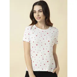 Van Heusen Women Cotton Printed Relax Fit Lounge T-Shirt-picture-31