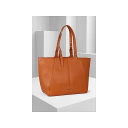 Van Heusen Women Dark Brown Solid Casual Handbag-picture-20