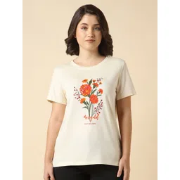 Van Heusen Women Floral Printed Round Neck T-shirt-picture-11