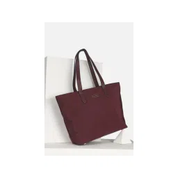 Van Heusen Women Formal Maroon Solid Handbag with Detachable Strap-picture-18