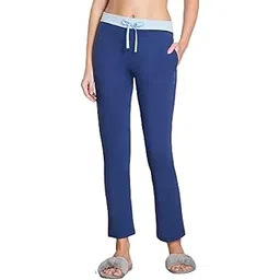 van heusen Women Lounge Pants - Cotton Spandex - Drawstring Waist, Reflective Trim_55308_Twilight Blue_S-picture-39