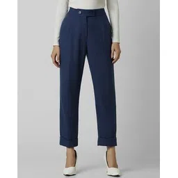 van heusen Women Micro Print Slim Fit Trousers-picture-36