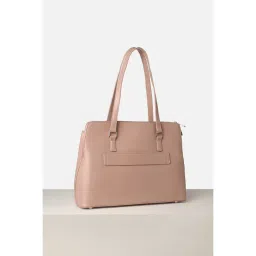 Van Heusen Women Peach Solid Formal Handbag image 2