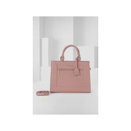 Van Heusen Women Pink Solid Casual Handbag-picture-15