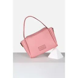 Van Heusen Women Pink Solid Casual Handbag image 1