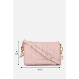 Van Heusen Women Pink Solid Sling Bag image 5