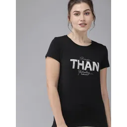 Van Heusen Women Print Round Neck Short Sleeve Lounge T-Shirt image 1