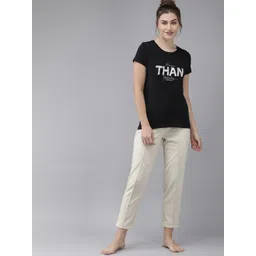 Van Heusen Women Print Round Neck Short Sleeve Lounge T-Shirt image 5