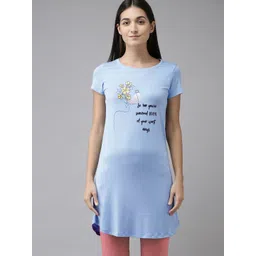 Van Heusen Women Printed Longline Lounge Tshirt-picture-32