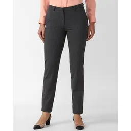 van heusen Women Regular Fit Flat-Front Trousers-picture-23