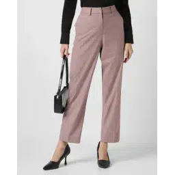 van heusen Women Regular Fit Flat-Front Trousers-picture-46
