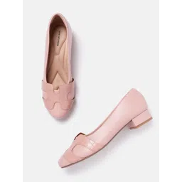 Van Heusen Women Solid Ballerinas With Croc Textured Detail-picture-37