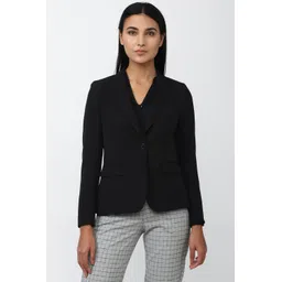 van heusen Women Solid Single Breasted Formal Blazer-picture-39