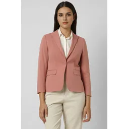 van heusen Women Solid Single Breasted Formal Blazer-picture-35