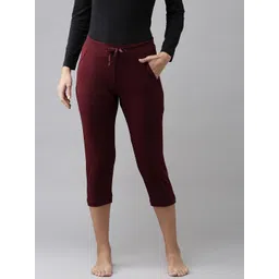 Van Heusen Women Solid Smart Tech Easy Stain Release Lounge Capris-image-48