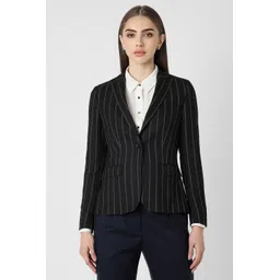 van heusen Women Striped Single Breasted Formal Blazer-picture-30