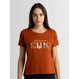 Van Heusen Women Typography Printed s Round Neck T-shirt-picture-44