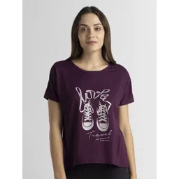 Van Heusen Women Typography Printed T-shirt-picture-13