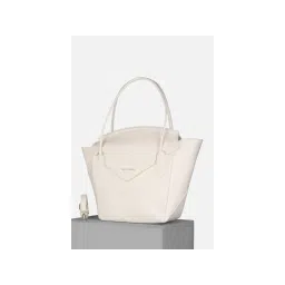 Van Heusen Women White Solid Casual Handbag with Detachable Strap-picture-26