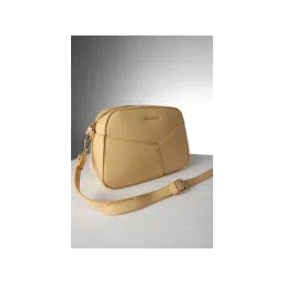 Van Heusen Women Yellow Solid Casual Sling Bag with Detachable Strap-picture-13
