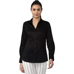 van heusen Women's Cotton Solid Regular Fit Shirt-picture-16