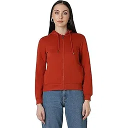 van heusen Women's Poly Cotton Solid Hooded Neck Sweatshirt-picture-25