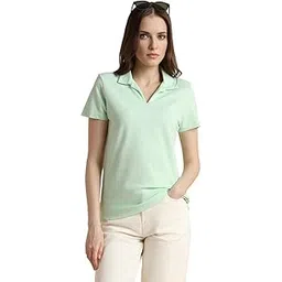 van heusen Women's Polyester Regular Fit Polo T-Shirt-picture-48