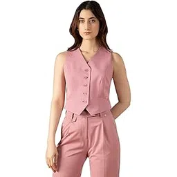 van heusen Women's Regular Fit Button Waist Coat-picture-28
