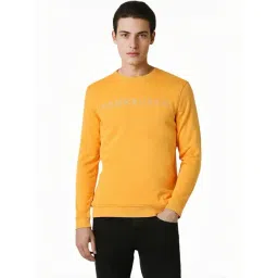 Van Heusen Yellow Cotton Regular Fit Printed Sweatshirt-picture-43