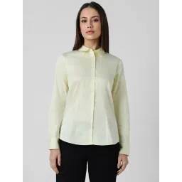 Van Heusen Yellow Cotton Regular Fit Shirt-picture-25