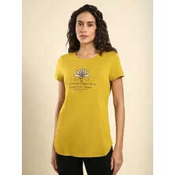 Van Heusen Yellow Printed T-Shirt-picture-11
