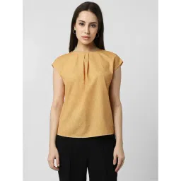 Van Heusen Yellow Printed Top-picture-15