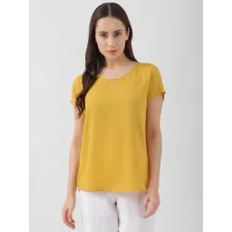 Van Heusen Yellow Regular Fit Top-picture-24