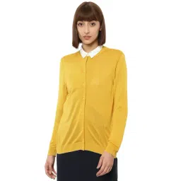 Van Heusen Yellow Round Neck Cardigan-picture-30