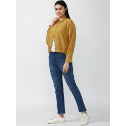 Van Heusen Yellow Striped Jacket image 4