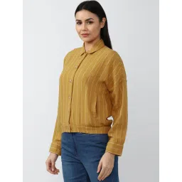 Van Heusen Yellow Striped Jacket image 3