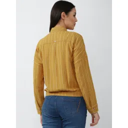 Van Heusen Yellow Striped Jacket image 2