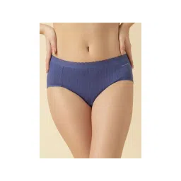 Van Heusen Woman Lingerie and Athleisure Solid Mid Rise Modal Hipster Panty - Blue-picture-16