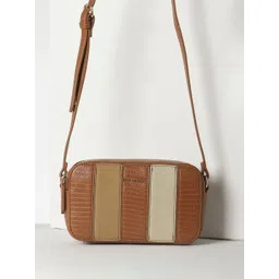 Van Heusen Woman Colourblocked PU Structured Sling Bag-picture-42