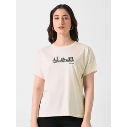 Van Heusen Woman Graphic Printed Round Neck Short Sleeves T-shirt-picture-43