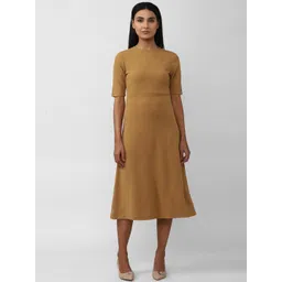 Van Heusen Woman Solid Midi Dress-picture-13
