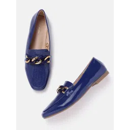 Van Heusen Woman Textured Loafers with Chain Detail-picture-29