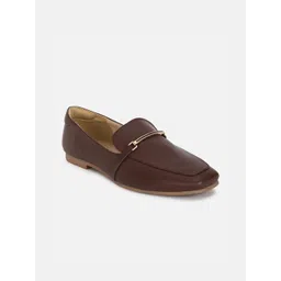Van Heusen Woman Textured Square Toe Comfort Insole Horsebit Loafers-picture-28