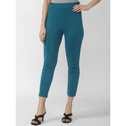 Van Heusen Woman Women Blue Pleated Trousers-picture-28